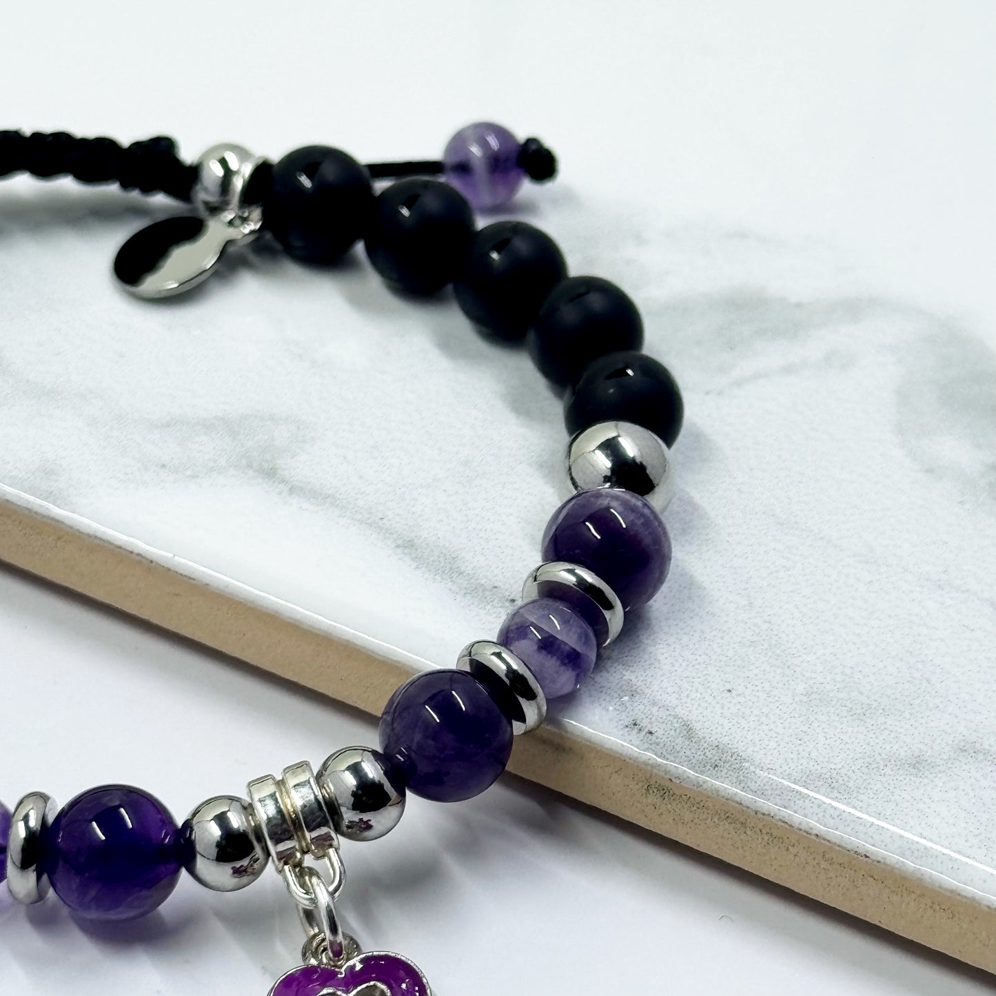 Domestic Violence Awareness Shamballa Bracelet