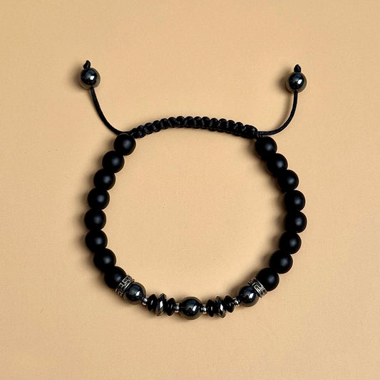 Barocco Hematite Shamballa Bracelet