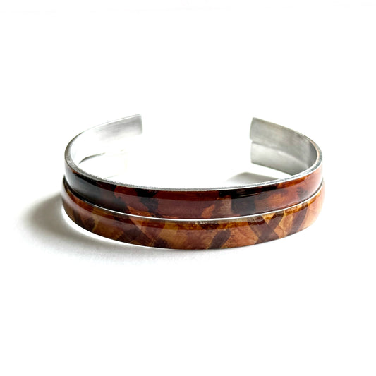 Shades Of Brown Cuff Bracelet Set