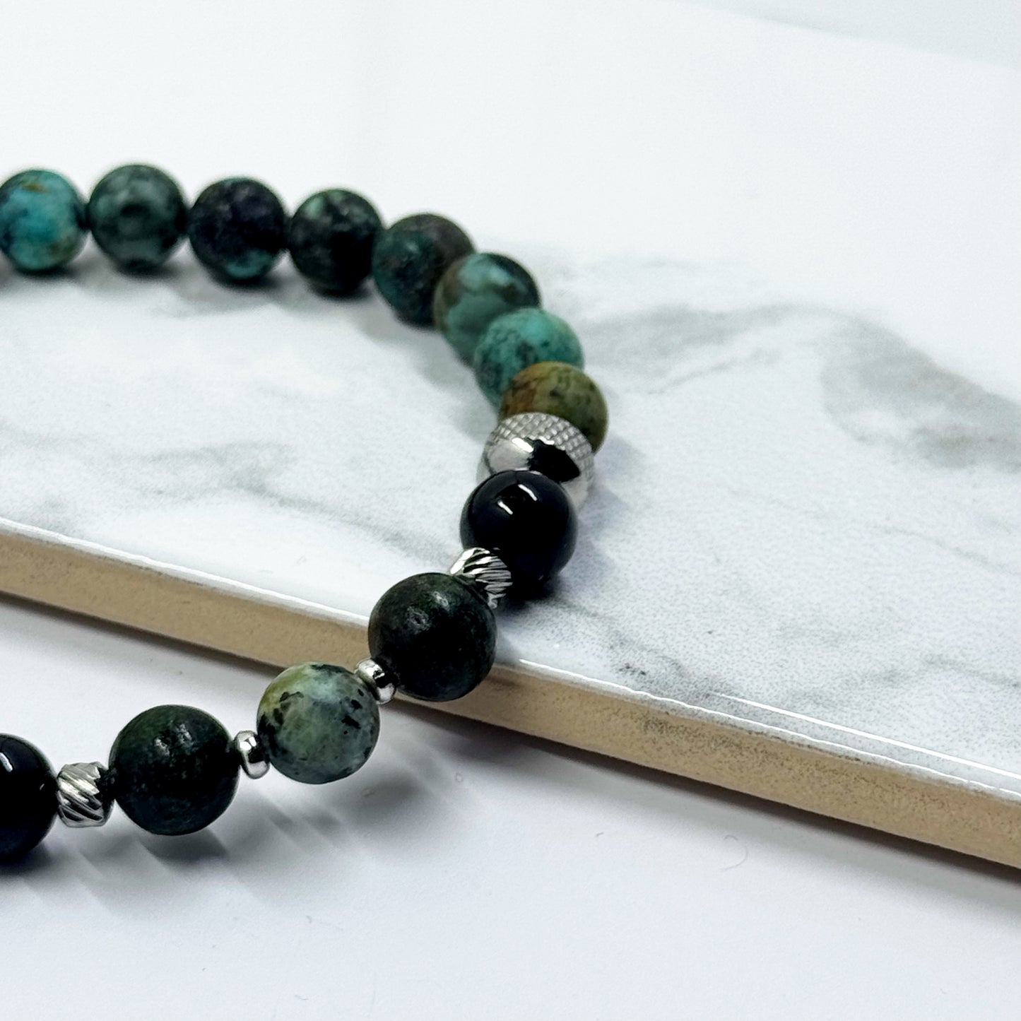 African Turquoise Gemstone Bracelet
