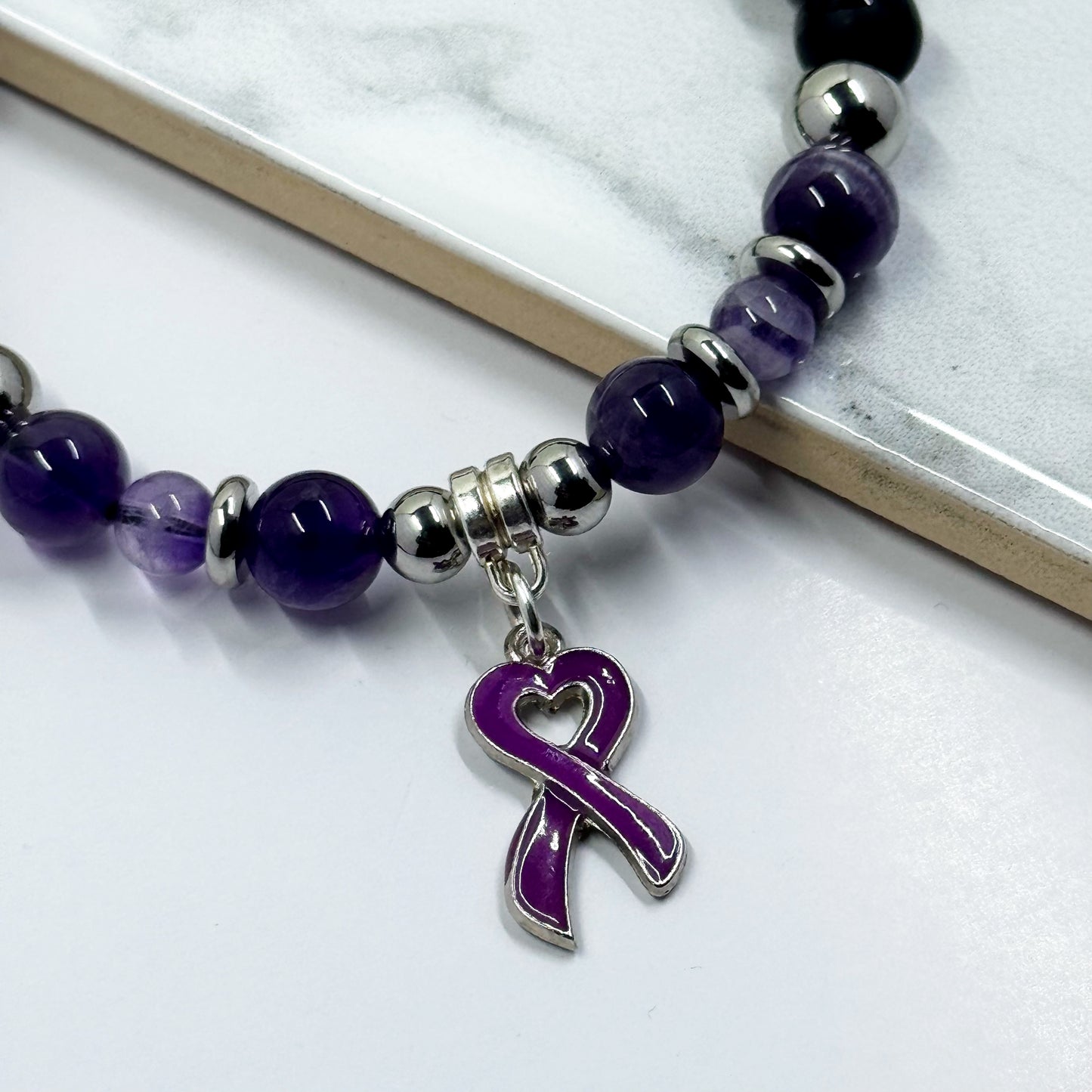 Domestic Violence Awareness Shamballa Bracelet