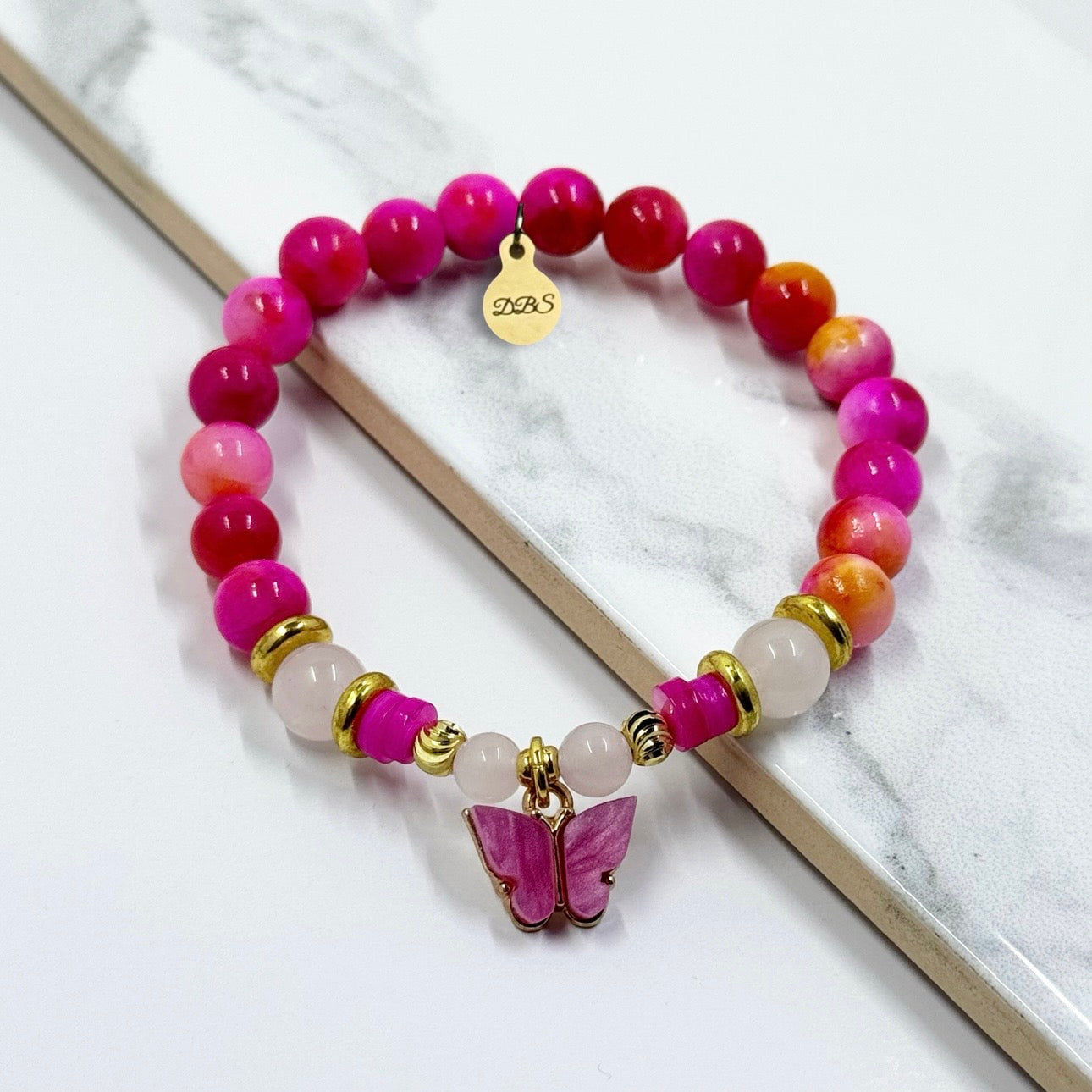 Mariposa Gemstone Charm Bracelet