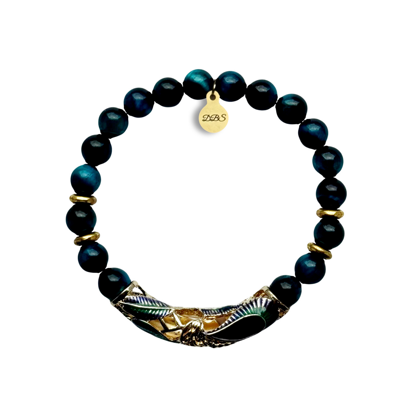 Blue Peacock Gemstone Bracelet