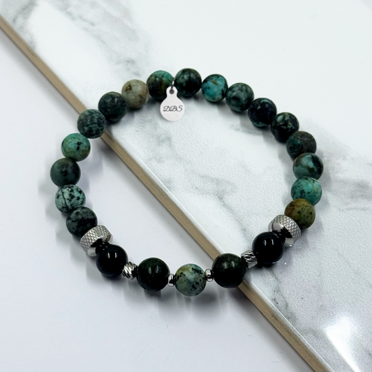 African Turquoise Gemstone Bracelet