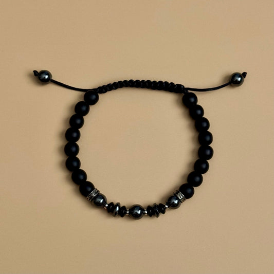 Barocco Hematite Shamballa Bracelet