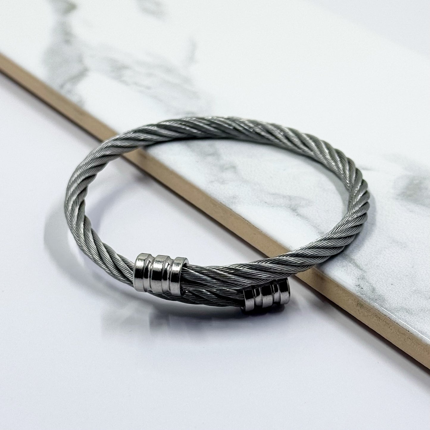 Silver Rope Bracelet