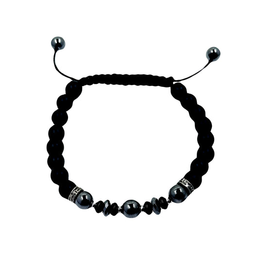 Barocco Hematite Shamballa Bracelet