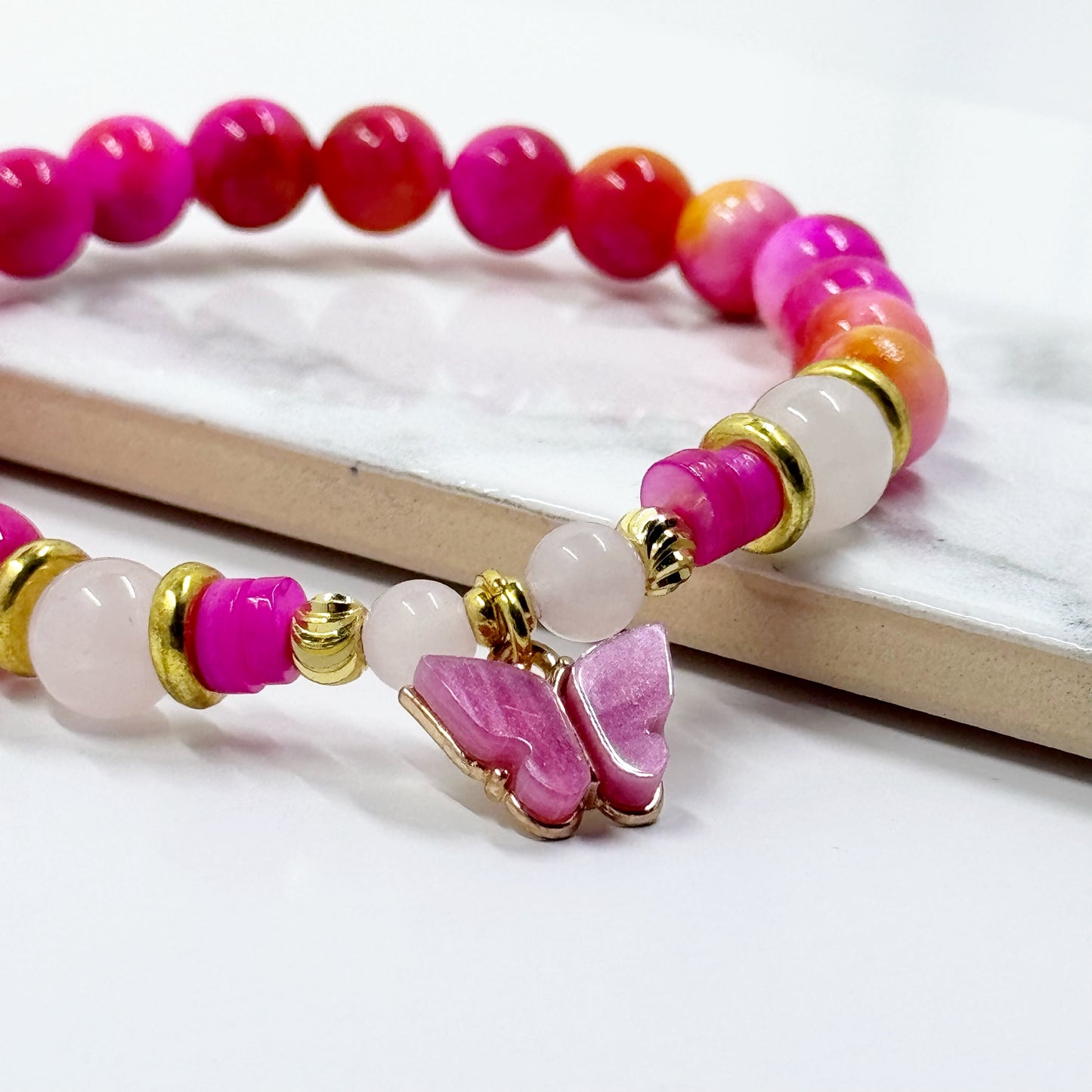 Mariposa Gemstone Charm Bracelet