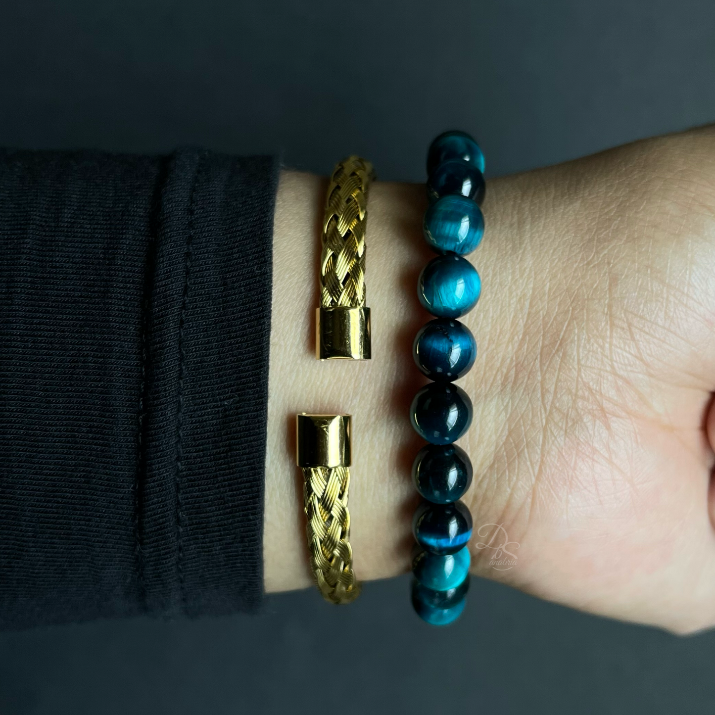 Blue Peacock Gemstone Bracelet