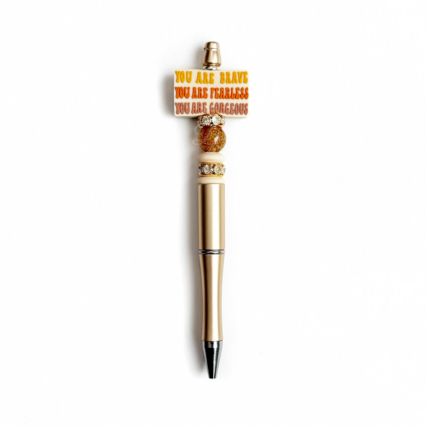 You Are Fearless Beaded Pen