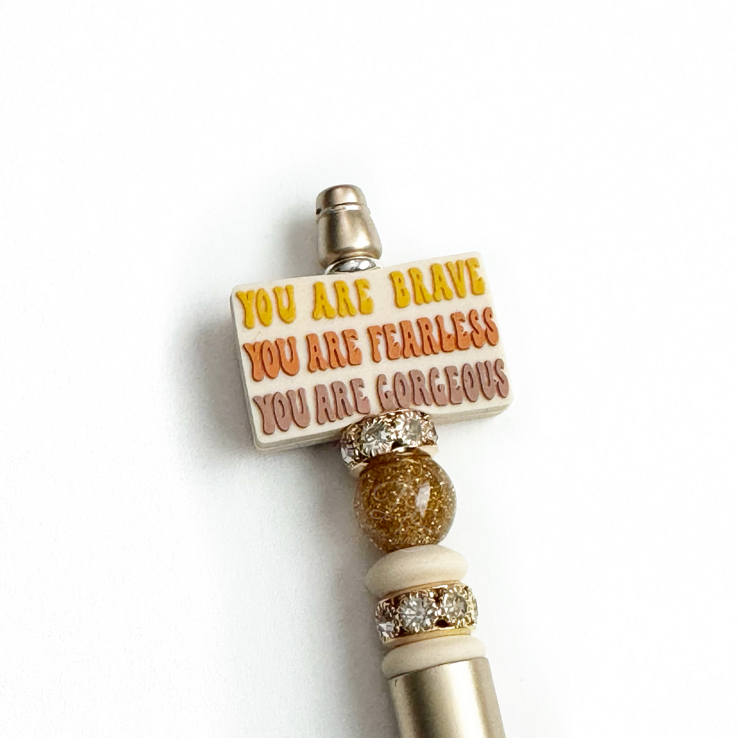 You Are Fearless Beaded Pen