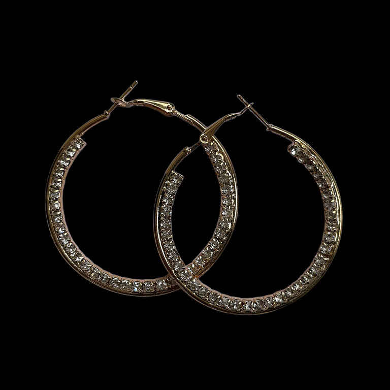 Razzle Hoop Earrings (Gold)