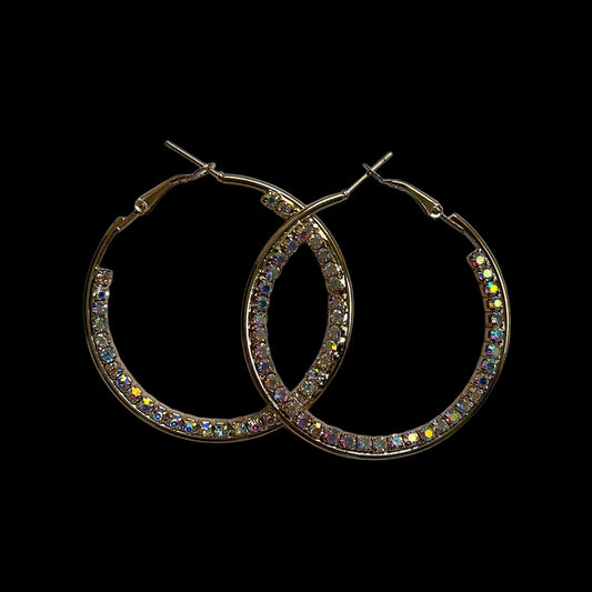 Dazzle Hoop Earrings (Gold)